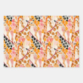 抽象芸術ジラフェス ラッピングペーパーシート (正面3)