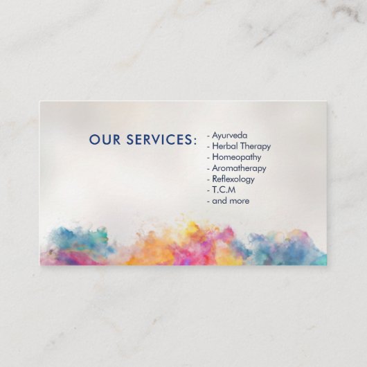 抽象芸術ジンコウ 名刺 (裏面)