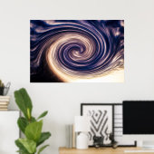 抽象芸術スカイトワイル ポスター (ホームオフィス)