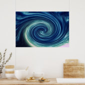 抽象芸術スカイトワイル ポスター (キッチン)