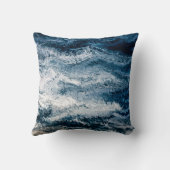 抽象芸術スカイブルー クッション (裏面)