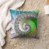 抽象芸術スカラフルパイラルフラクタル クッション (ブランケット)