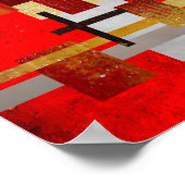 抽象芸術スクウェアアートポスタープリント ポスター (角)