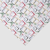 抽象芸術スクウェアファンキーブーメランレトロミッドセンチュリー 薄葉紙 (詳細)