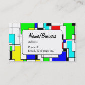 抽象芸術スクエアアートパターンアーティスト 名刺 (正面)