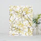 抽象芸術スクライブズ – マスタードブラウンスクラップブック紙 (スタンド正面)