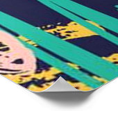 抽象芸術スクライブルドードル ポスター (角)