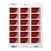 抽象芸術スクライブル住所 シール (フルシート)