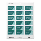 抽象芸術スクライブル住所 シール (フルシート)