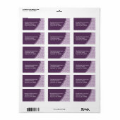 抽象芸術スクライブル住所 シール (フルシート)