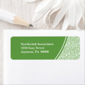 抽象芸術スクライブル差出人住所ラベル ラベル (インサイチュ)