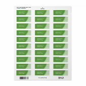 抽象芸術スクライブル差出人住所ラベル ラベル (フルシート)