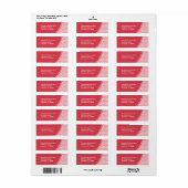 抽象芸術スクライブル差出人住所ラベル ラベル (フルシート)