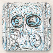 抽象芸術スケッチコルクコースター コースター (正面)