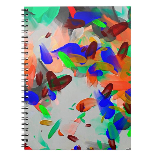 抽象芸術スケッチテクスチ実在ャ絵を描b ノートブック (正面)