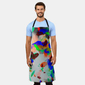 抽象芸術スケッチ(カオス実在絵を描   b) エプロン (着用した状態)