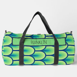抽象芸術スケッチI名前をカスタムする ダッフルバッグ