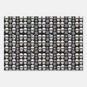 抽象芸術スケルトンスノーフレークデザイン ラッピングペーパーシート (正面2)