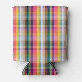 抽象芸術スコティッシュプレイド 缶クーラー (正面)