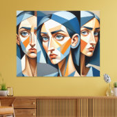 抽象芸術スタイリッシュアートキャンバユニークスホームデコール キャンバスプリント (インサイチュ (リビング))