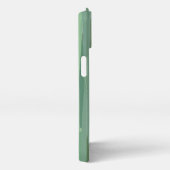 抽象芸術スタイリッシュスイカのピンクとグリーン iPhoneケース (右側面)