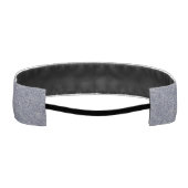 抽象芸術スタイリッシュフローラルパターンブルー/グレー アスレチックヘッドバンド (裏面)