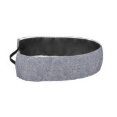 抽象芸術スタイリッシュフローラルパターンブルー/グレー アスレチックヘッドバンド (左)