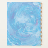 抽象芸術スタイリッシュブルーワールアートプランナー プランナー手帳 (裏面)
