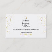 抽象芸術スタイリッシュ型マニキュア 名刺 (裏面)