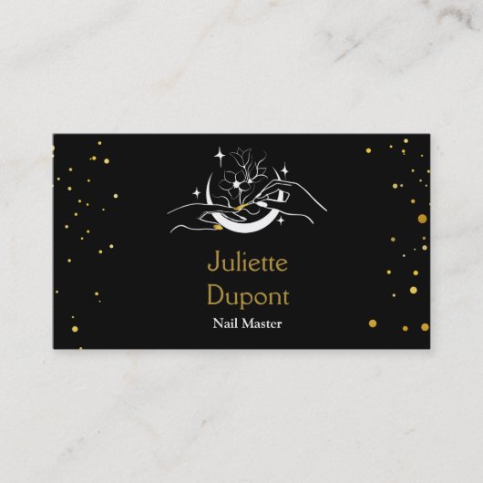 抽象芸術スタイリッシュ型マニキュア 名刺 (正面)