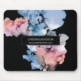 抽象芸術スタイリッシュ絵を描スプラッシュ事業webサイト マウスパッド