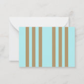 抽象芸術スタイリッシュ金ゴールドとティール(緑がかった色)オルブ ノートカード (裏面)