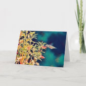 抽象芸術スタイルハミングバードフラワーズアートカード カード (正面)