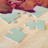 抽象芸術スタイルレッドフラワーズアートパズル ジグソーパズル (側面)