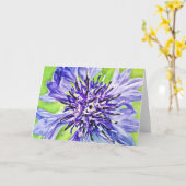 抽象芸術スタイル学士ボタンフラワーノートカード カード (黄色い花)