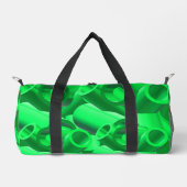 抽象芸術スタイル3dパイプとデジタルモダンアート ダッフルバッグ (正面)