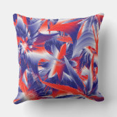 抽象芸術スターズレッドホワイトアンドブルー クッション (裏面)