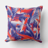 抽象芸術スターズレッドホワイトアンドブルー クッション (正面)