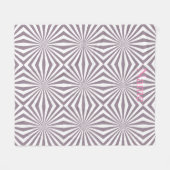 抽象芸術スターバストサンダー_コーブ フリースブランケット (正面(横))