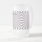 抽象芸術スターバストサンダー_コーブ フロストグラスビールジョッキ (正面右)