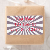 抽象芸術スターバストサンダー_コーブ ラベル (インサイチュ)