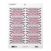 抽象芸術スターバストサンダー_コーブ ラベル (フルシート)