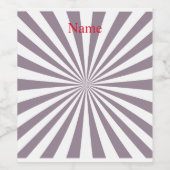 抽象芸術スターバストサンダー_コーブ ワインラベル (シングルラベル)