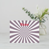 抽象芸術スターバストサンダー_コーブ 箔シーズンポストカード (立ち正面)