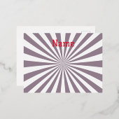 抽象芸術スターバストサンダー_コーブ 箔シーズンポストカード (正面/裏面)