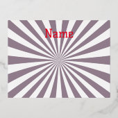 抽象芸術スターバストサンダー_コーブ 箔シーズンポストカード (正面)