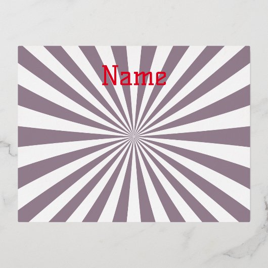 抽象芸術スターバストサンダー_コーブ 箔シーズンポストカード (正面)