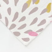 抽象芸術スターバストパターン フリースブランケット (角)