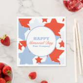 抽象芸術スターメモリアルデーイベントパーティー スタンダードランチョンナプキン (インサイチュ)