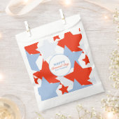 抽象芸術スターメモリアルデーイベントパーティー フェイバーバッグ (クリップ留めされた状態)